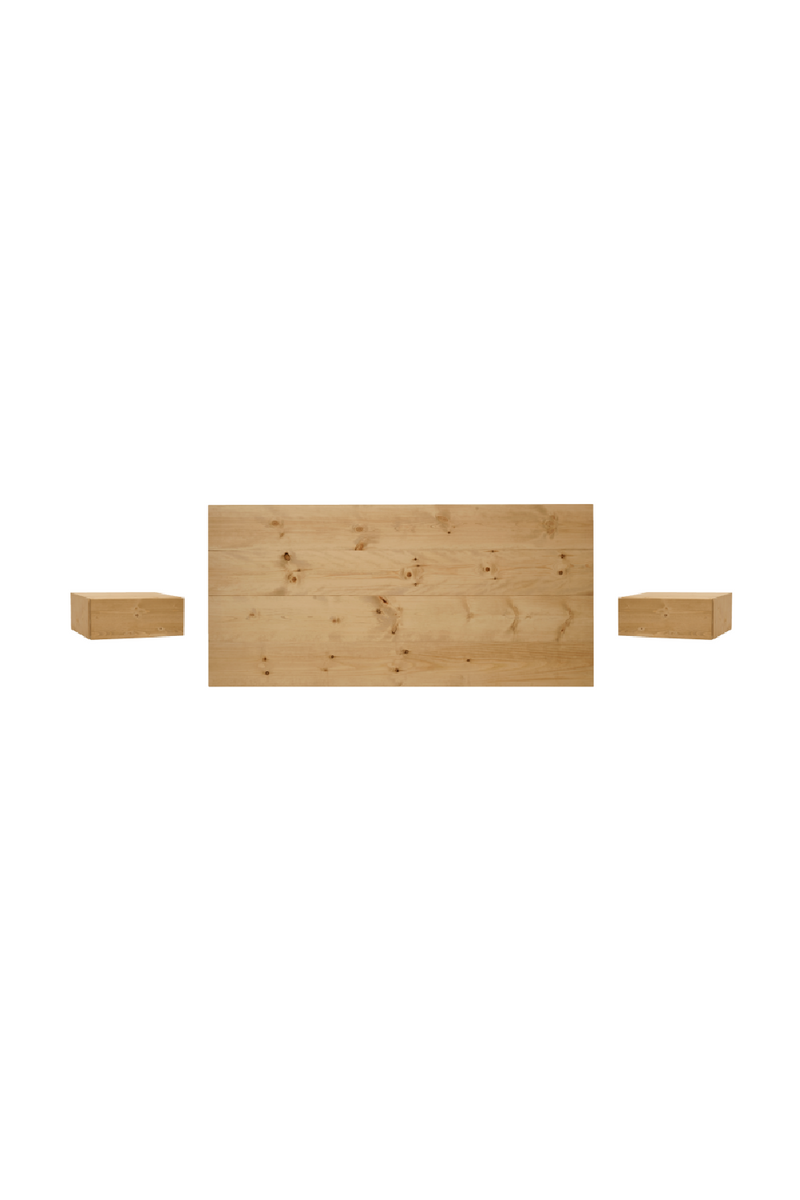 Wooden Headboard and Floating Table | Decowood Flandes + Ingrid | Oroatrade.com