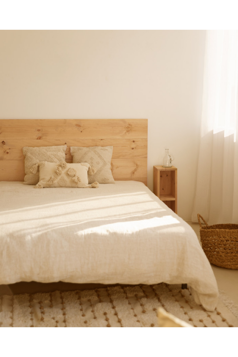 Wooden Headboard and Bedside Table | Decowood Flandes + Lina | Oroatrade.com