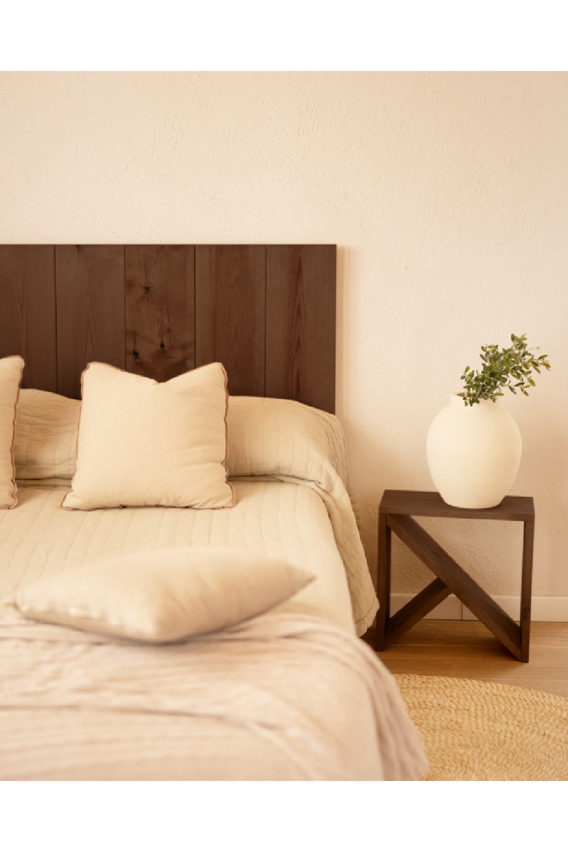 Wooden Headboard and Nordic Bedside Table | Decowood Flandes + Stoke | Oroatrade.com