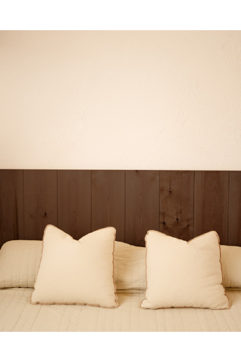 Wooden Headboard and Nordic Bedside Table | Decowood Flandes + Stoke | Oroatrade.com