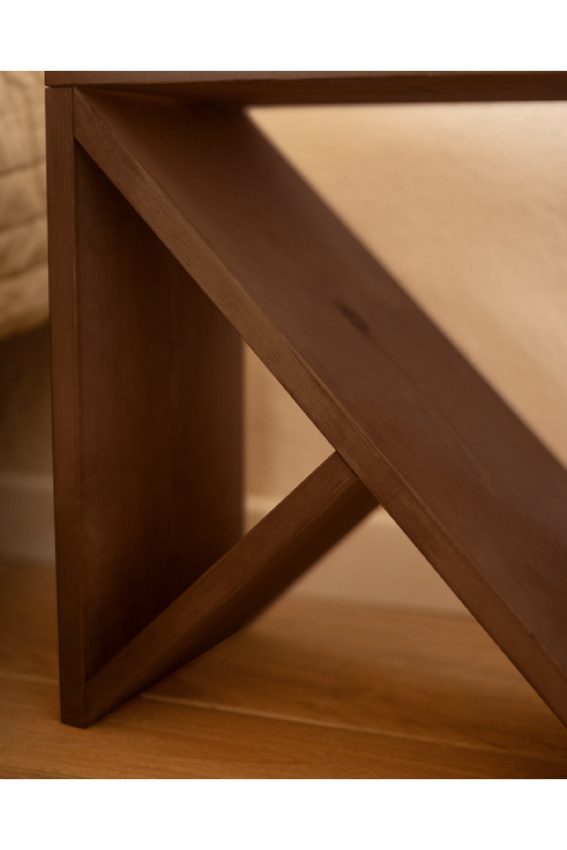 Wooden Headboard and Nordic Bedside Table | Decowood Flandes + Stoke | Oroatrade.com