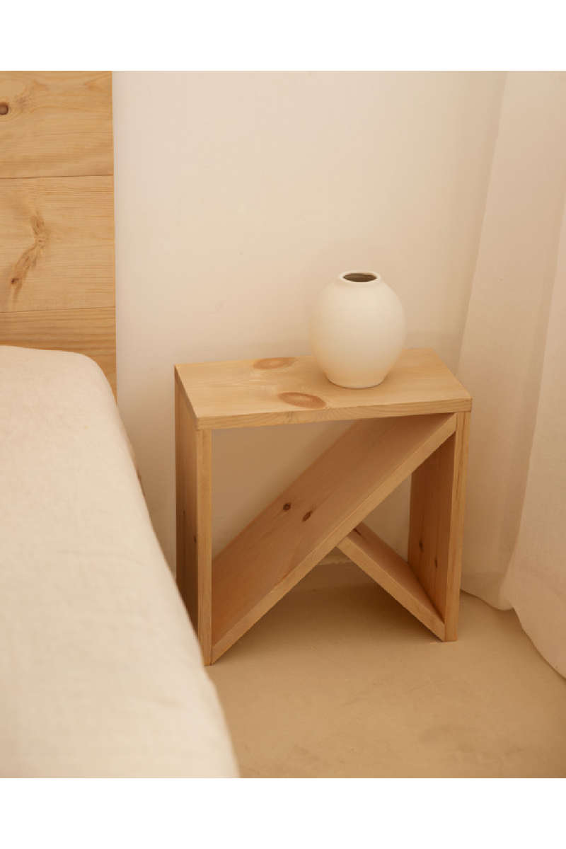 Wooden Headboard and Nordic Bedside Table | Decowood Flandes + Stoke | Oroatrade.com