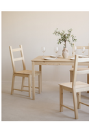 Pine Wood Dining Chair Set (4) | Decowood Lucia | Oroatrade.com