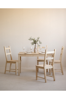 Pine Wood Dining Chair Set (6) | Decowood Lucia | Oroatrade.com