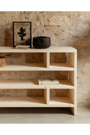 Solid Wood Low Bookshelf | Decowood Rose