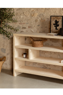 Solid Wood Low Bookshelf | Decowood Rose
