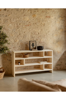 Solid Wood Low Bookshelf | Decowood Rose
