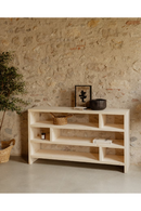 Solid Wood Low Bookshelf | Decowood Rose