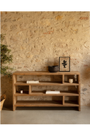 Solid Wood Low Bookshelf | Decowood Rose