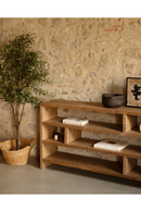 Solid Wood Low Bookshelf | Decowood Rose