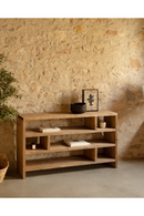 Solid Wood Low Bookshelf | Decowood Rose