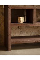 Solid Wood Low Bookshelf | Decowood Rose