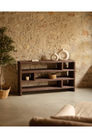 Solid Wood Low Bookshelf | Decowood Rose