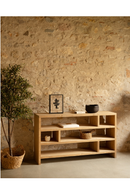 Solid Wood Low Bookshelf | Decowood Rose