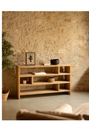 Solid Wood Low Bookshelf | Decowood Rose