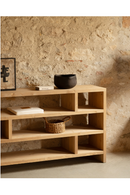 Solid Wood Low Bookshelf | Decowood Rose