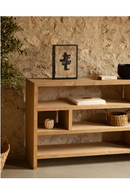 Solid Wood Low Bookshelf | Decowood Rose