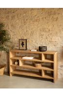 Solid Wood Low Bookshelf | Decowood Rose