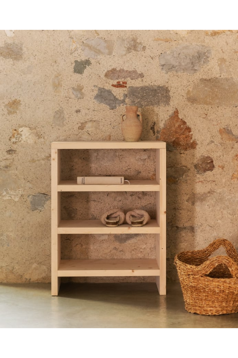 Solid Wood 3-Layer Bookcase | Decowood Rose | Oroatrade.com