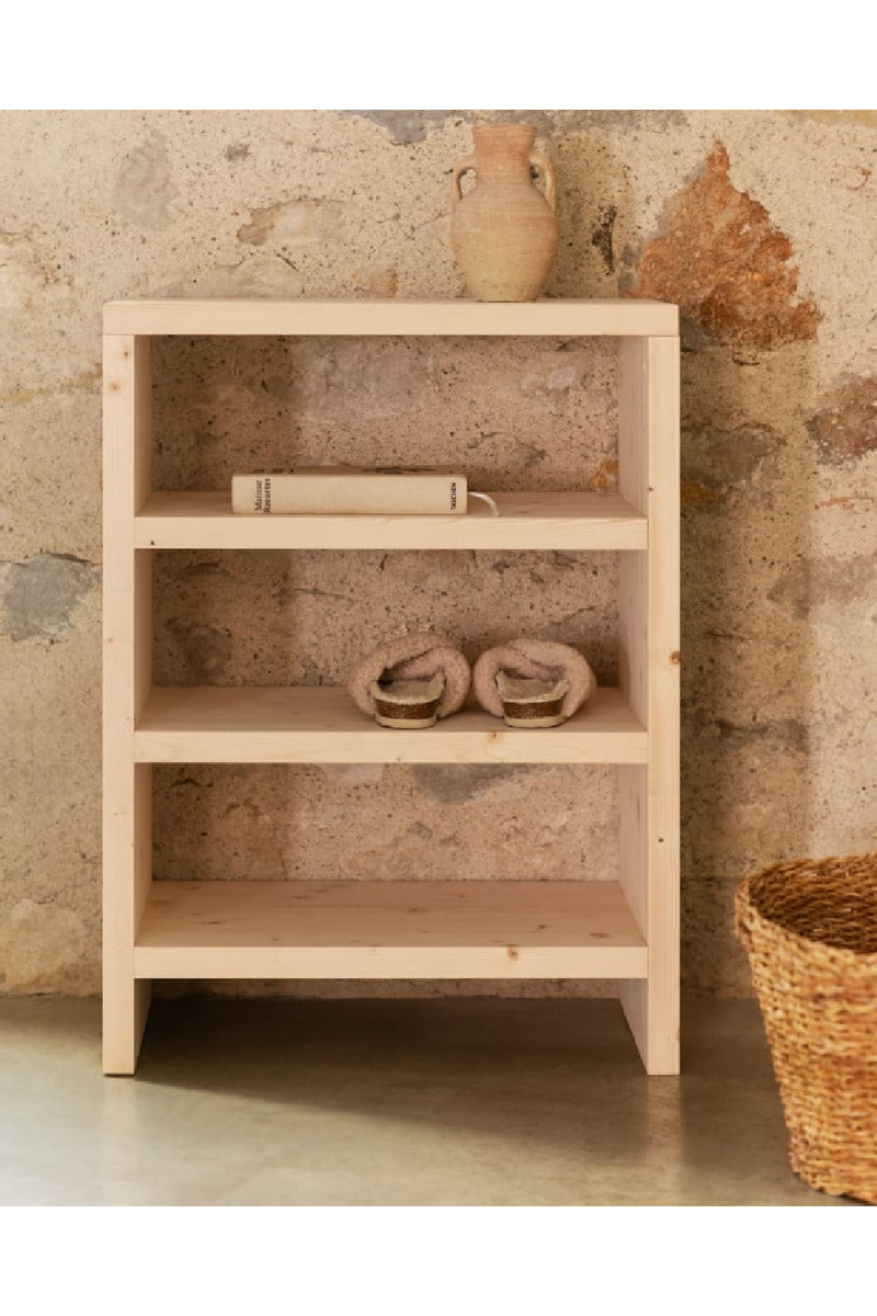 Solid Wood 3-Layer Bookcase | Decowood Rose | Oroatrade.com