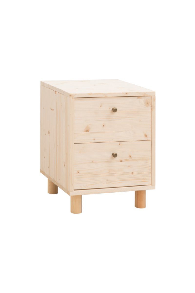 2-Drawer Wooden Bedside Table | Decowood Saura | Oroatrade.com
