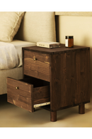 2-Drawer Wooden Bedside Table | Decowood Saura | Oroatrade.com