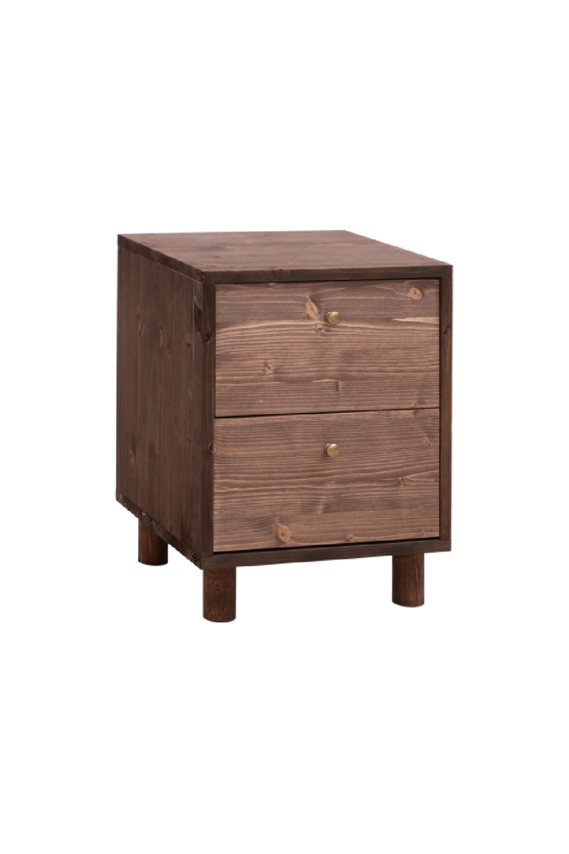 2-Drawer Wooden Bedside Table | Decowood Saura | Oroatrade.com