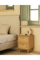 2-Drawer Wooden Bedside Table | Decowood Saura | Oroatrade.com