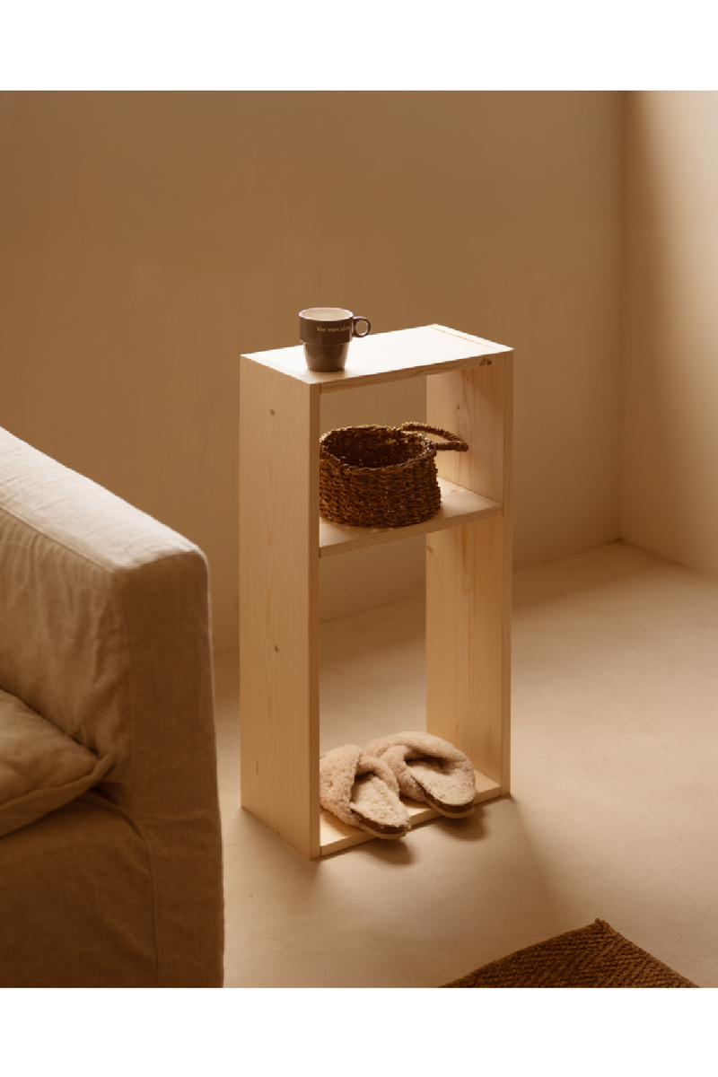 Minimalist Wooden Side Shelf | Decowood Saura | Oroatrade.com