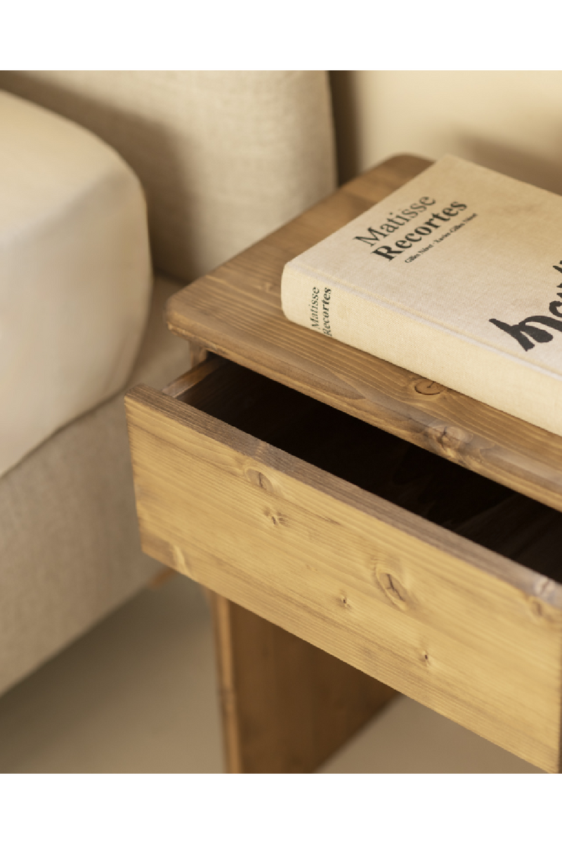 Minimalist 1-Drawer Nightstand | Decowood Sigrid | Oroatrade.com