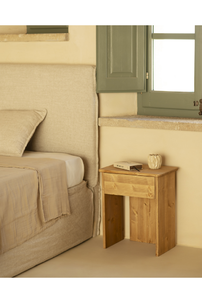 Minimalist 1-Drawer Nightstand | Decowood Sigrid | Oroatrade.com