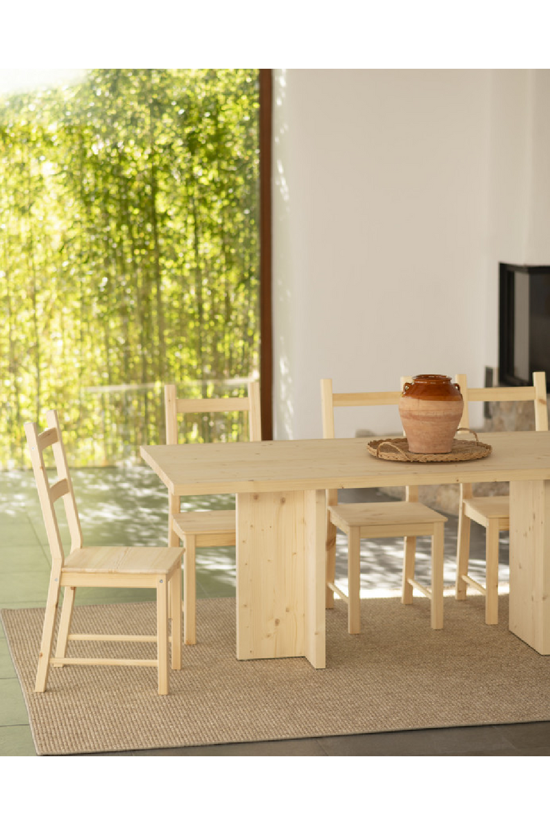 Rectangular Solid Wood Dining Table | Decowood Tena | Oroatrade.com