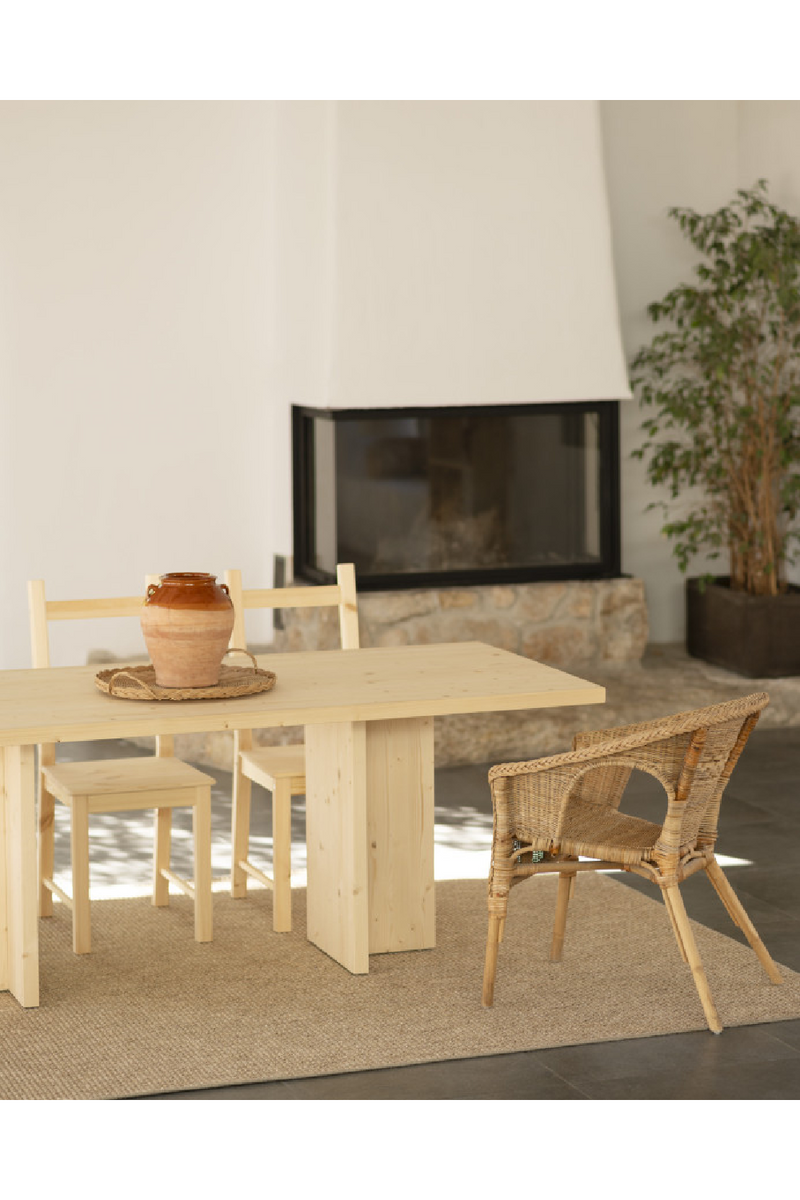 Rectangular Solid Wood Dining Table | Decowood Tena | Oroatrade.com