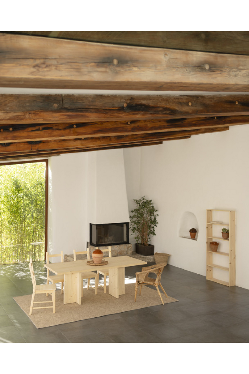 Rectangular Solid Wood Dining Table | Decowood Tena | Oroatrade.com