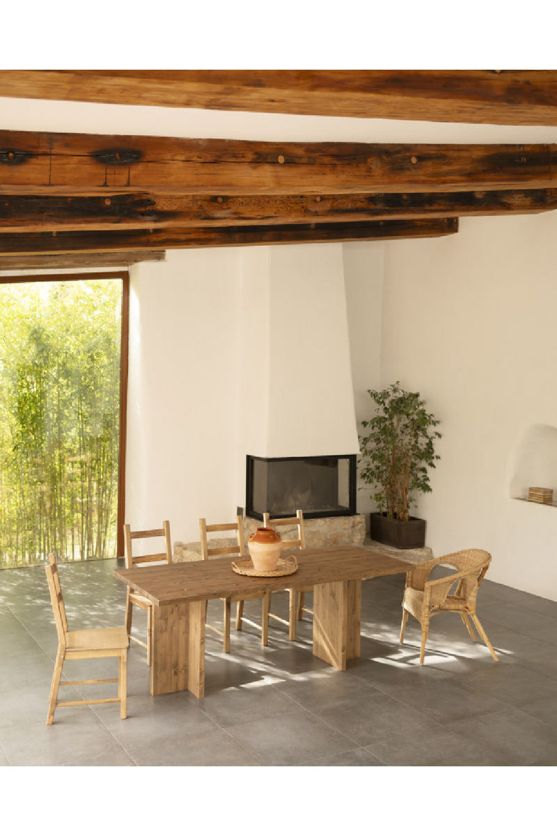 Rectangular Solid Wood Dining Table | Decowood Tena | Oroatrade.com
