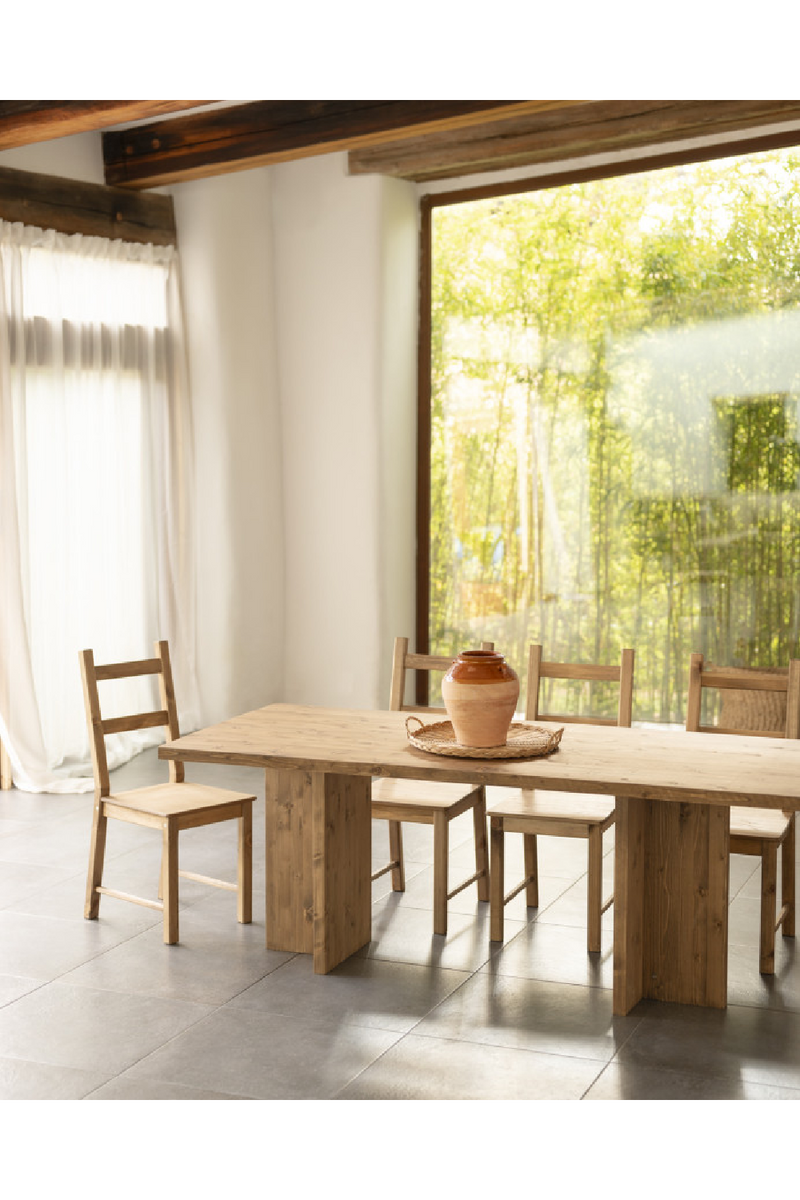 Rectangular Solid Wood Dining Table | Decowood Tena | Oroatrade.com