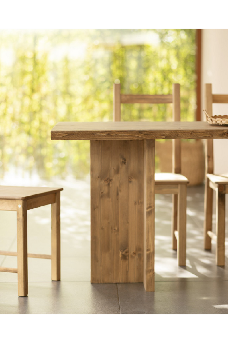 Rectangular Solid Wood Dining Table | Decowood Tena | Oroatrade.com