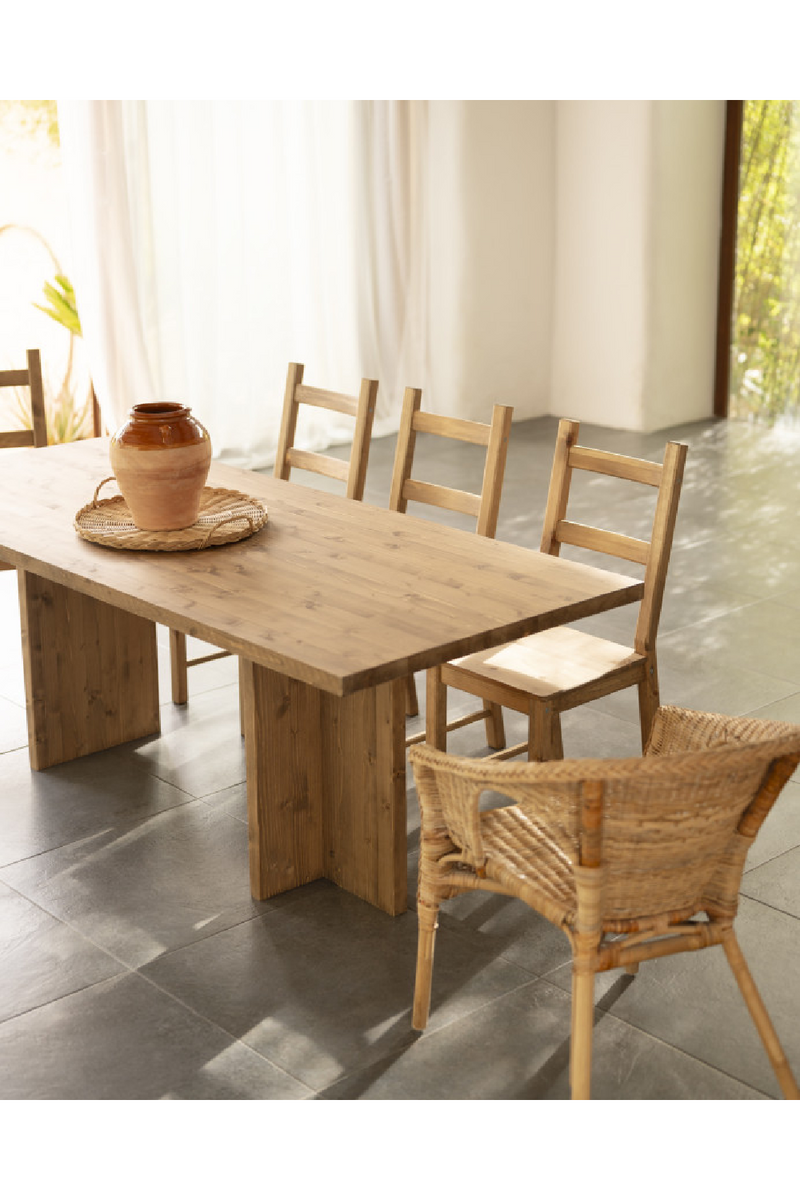 Rectangular Solid Wood Dining Table | Decowood Tena | Oroatrade.com