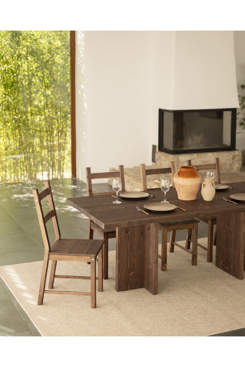Rectangular Solid Wood Dining Table | Decowood Tena | Oroatrade.com