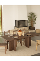Rectangular Solid Wood Dining Table | Decowood Tena