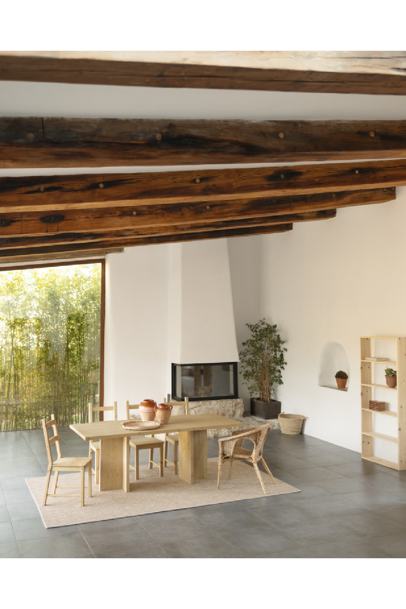 Rectangular Solid Wood Dining Table | Decowood Tena | Oroatrade.com