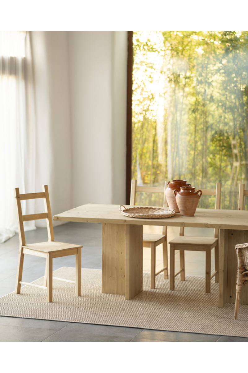 Rectangular Solid Wood Dining Table | Decowood Tena | Oroatrade.com