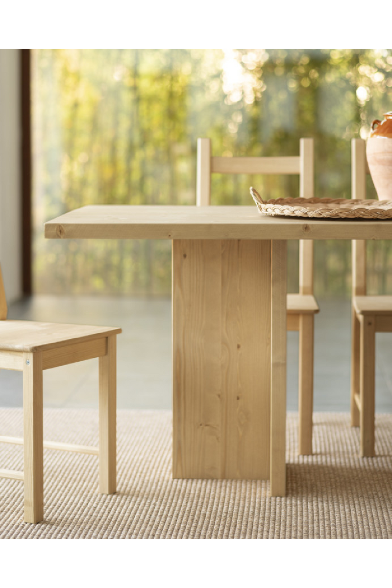 Rectangular Solid Wood Dining Table | Decowood Tena | Oroatrade.com