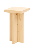 Square Solid Wood Side Table | Decowood Tena | Oroatrade.com