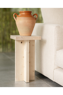 Square Solid Wood Side Table | Decowood Tena | Oroatrade.com