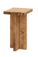 Square Solid Wood Side Table | Decowood Tena | Oroatrade.com