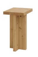 Square Solid Wood Side Table | Decowood Tena | Oroatrade.com