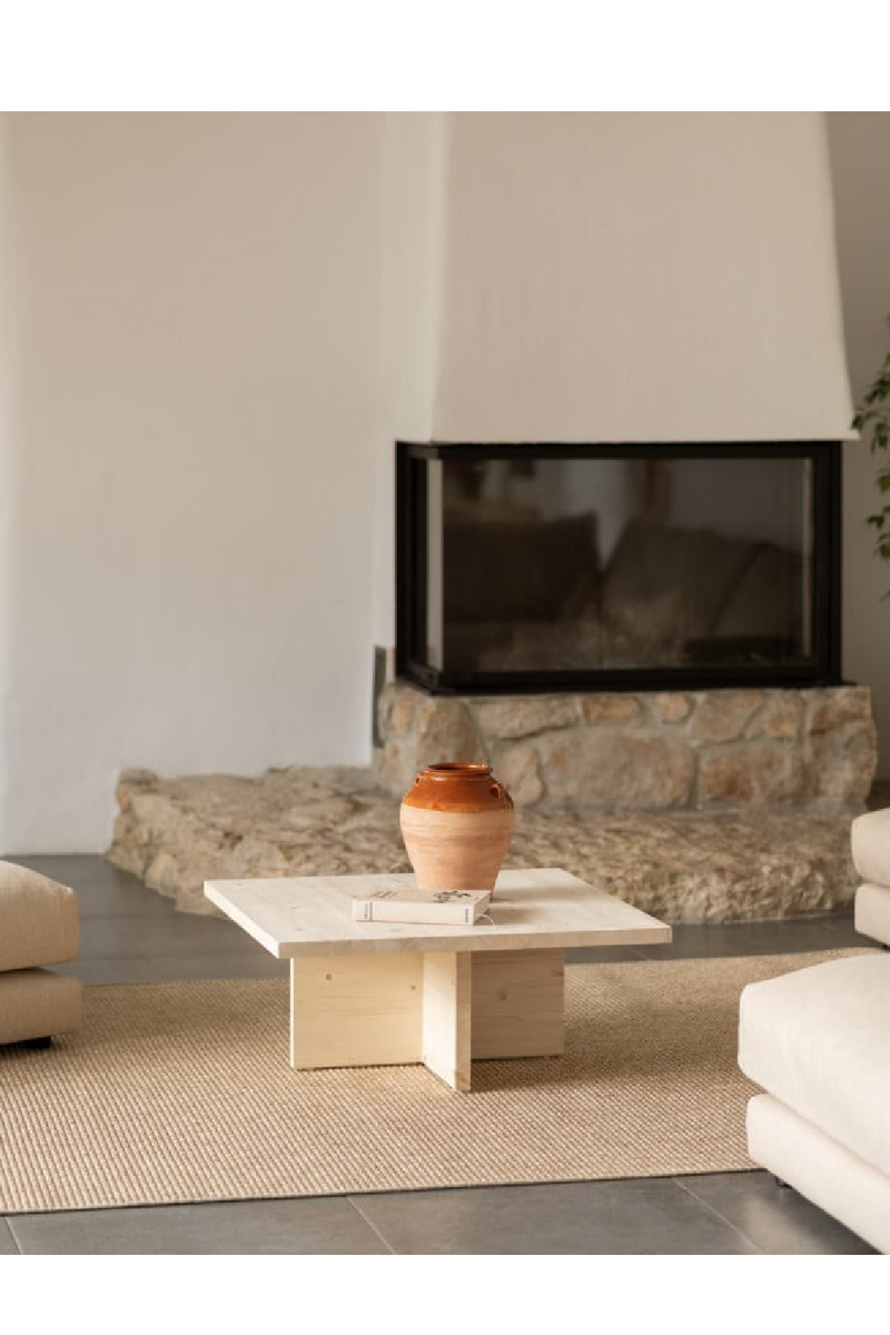 Square Solid Wood Coffee Table | Decowood Tena | Oroatrade.com