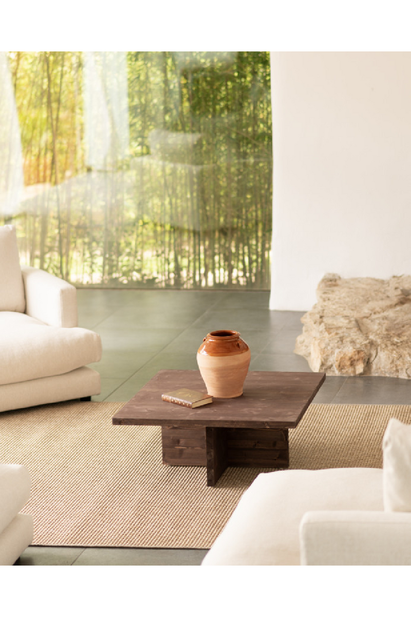 Square Solid Wood Coffee Table | Decowood Tena | Oroatrade.com
