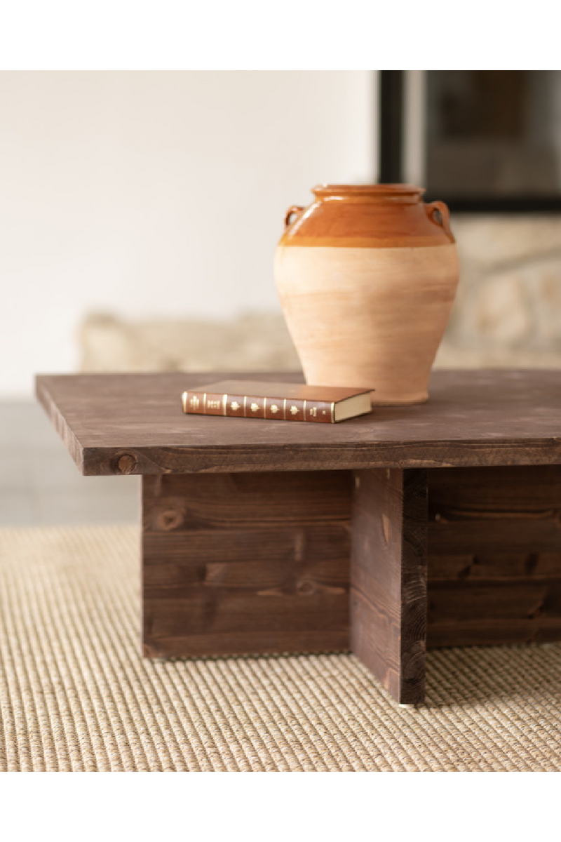 Square Solid Wood Coffee Table | Decowood Tena | Oroatrade.com